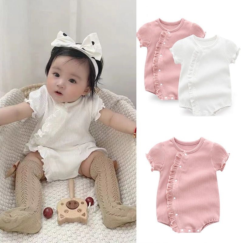 Baby Products Korean - Baby- und Kleinkind-Spitzen-Jumpsuit, Sommer-Neuheit, koreanische Version,
