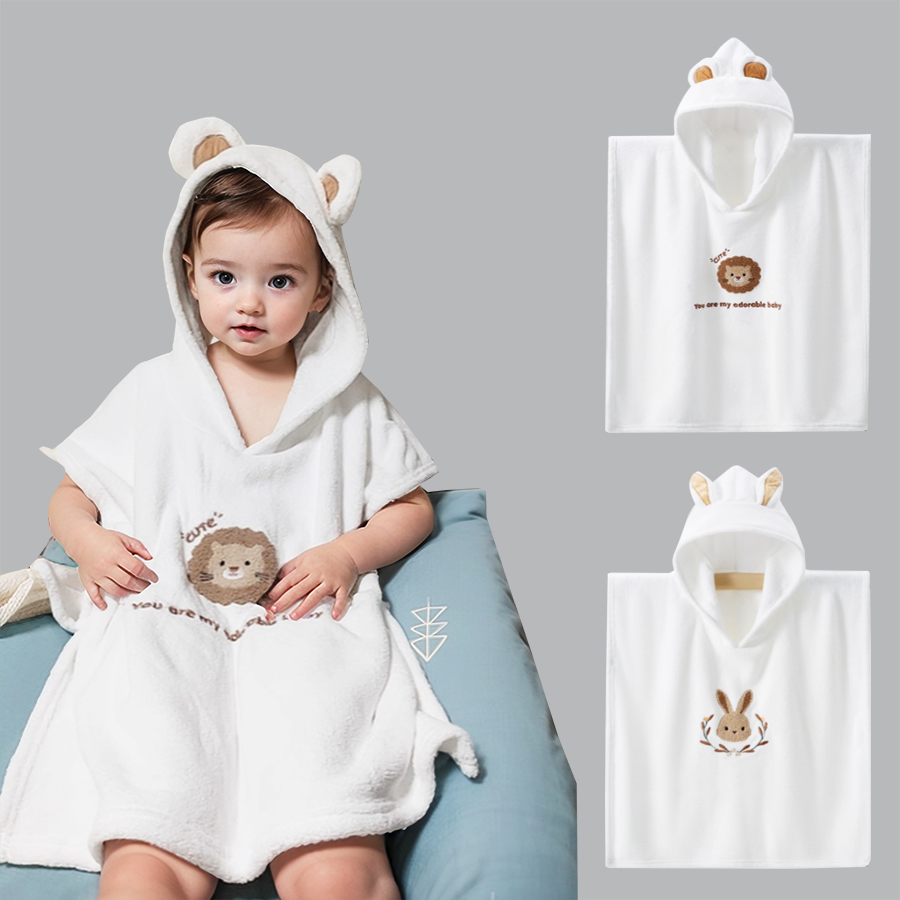 Baby Products For Summer - Baby-Bademantel mit Kapuze, Kinder-Badetuch, superweicher Bademantel