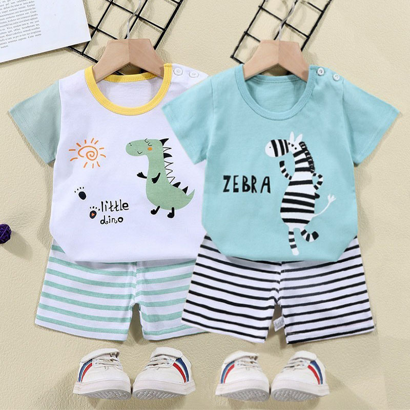 Baby Products For Summer - Baumwolle T-shirts + Shorts 2-stück Trainingsanzug