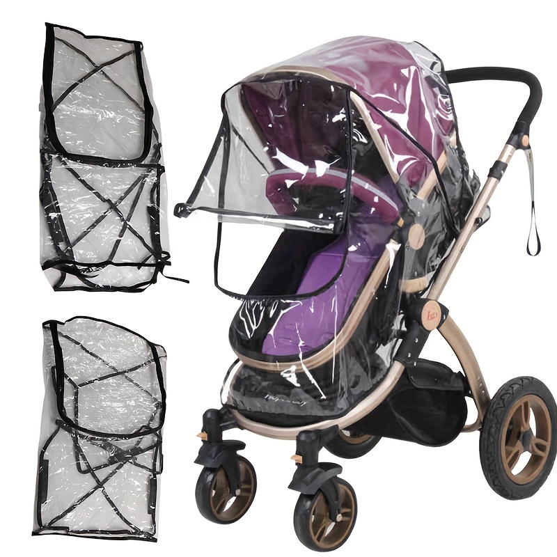 Stroller Rain Cover - 1 Stück Tragbarer Universeller Wasserdichter Regenschutz