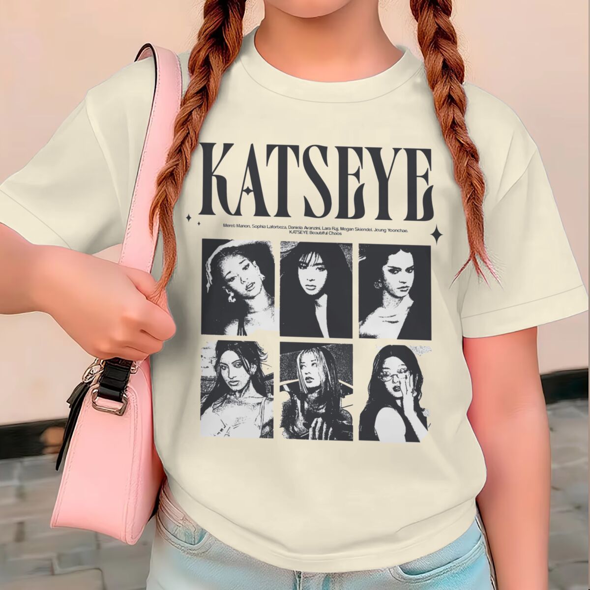 Baby Products For Summer - KATSEYE Print Sommer-Tops für Mädchen, Y2K-Vintage-Stil,