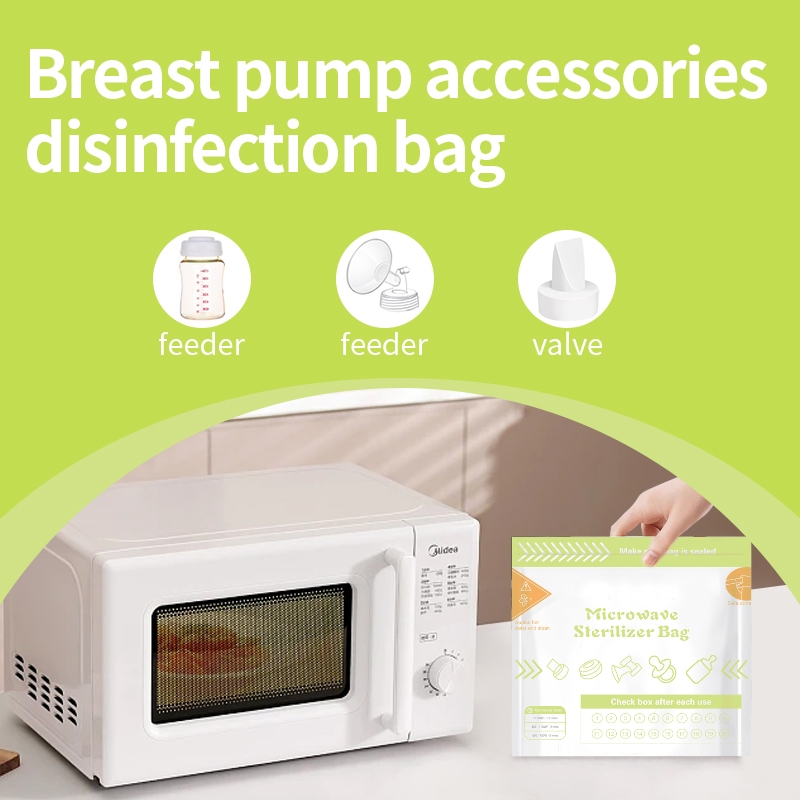 Baby Bottle Sterilizer - 10 Stück wiederverwendbare BPA-freie Mikrowellen-Sterilisatorbeutel für