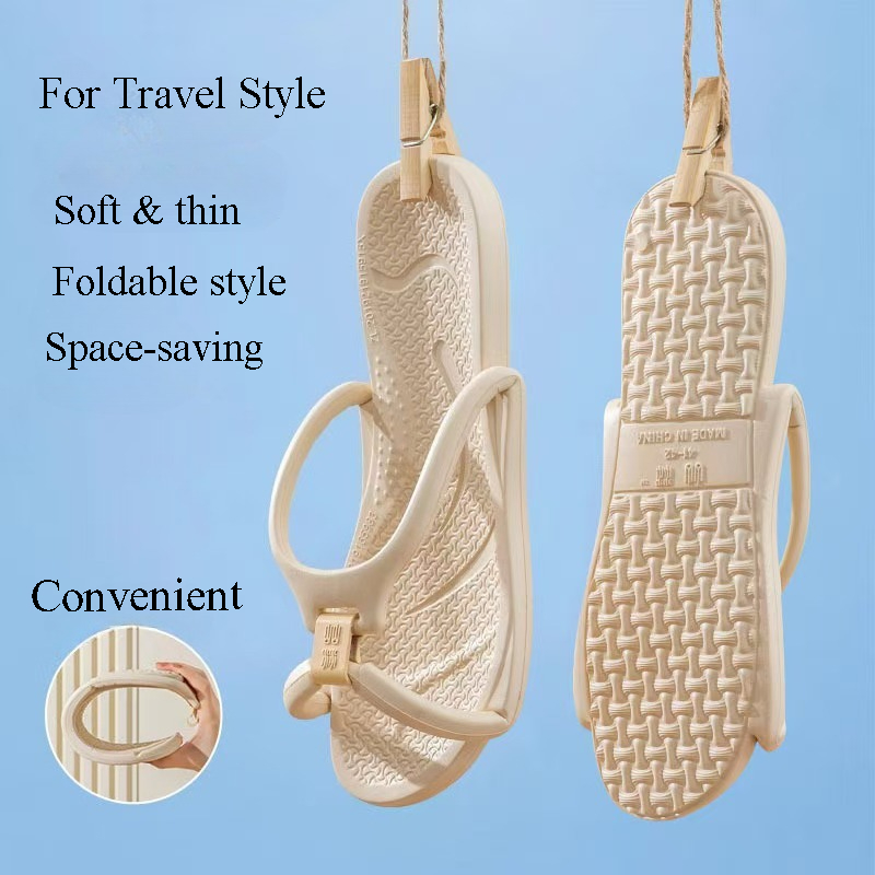 Baby Gate Stairs - Faltbare Reise-Hausschuhe Unisex EVA Flip-Flops Hotel