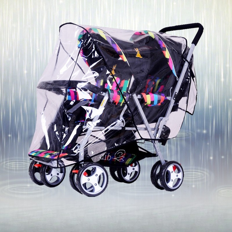 Doppelsitziger Zwillingskinder – Stroller Rain Cover Bewertung und Preis