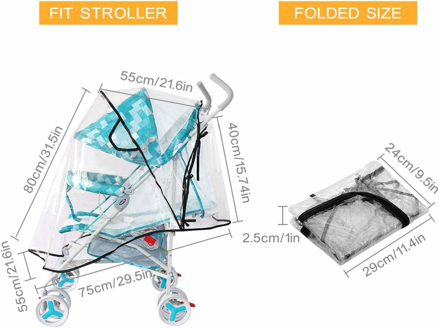 Kinderwagen Regenschutz, unive – Stroller Rain Cover Bewertung und Preis