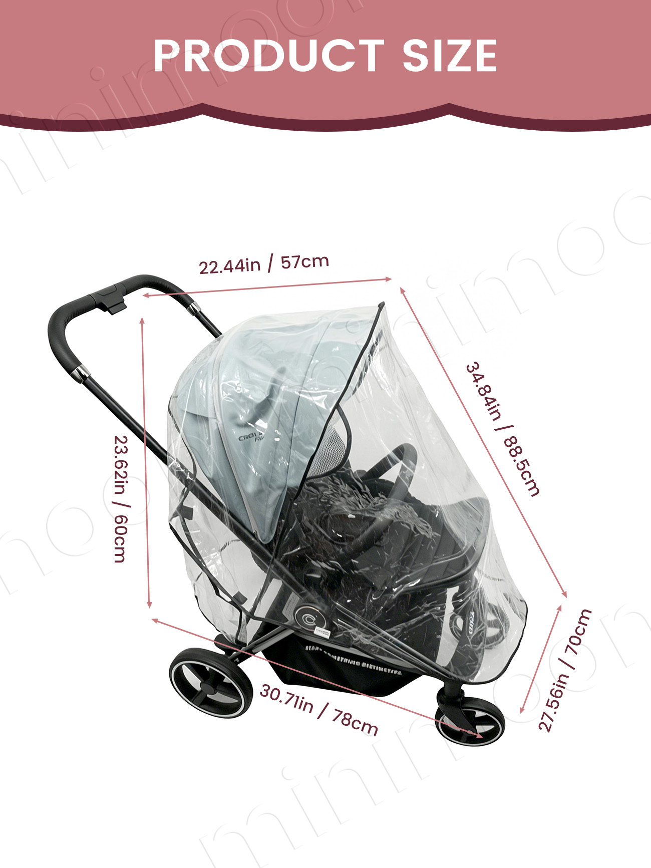 Universeller Wasserdichter Kin – Stroller Rain Cover Bewertung und Preis