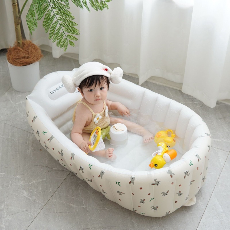 1PC Cartoon Aufblasbare Badewa – Baby Products For Newborn Bewertung und Preis