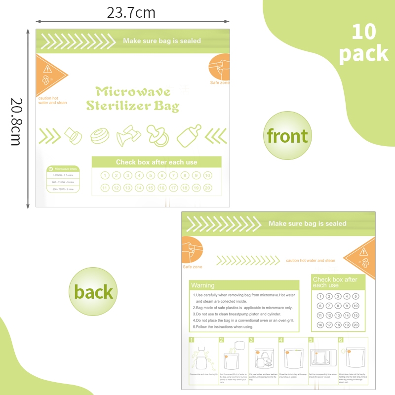 10 Stück wiederverwendbare BPA – Baby Bottle Sterilizer Bewertung und Preis